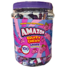 AMAZON FRUITY BAR JAR 12X100'S GRAPE
