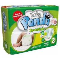 NAPPIES B/PANDA 4X25'S ESS SMALL