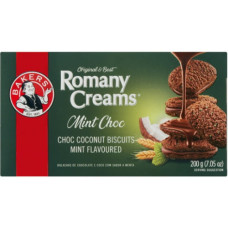 BAKERS ROMANY CREAMS 12X200G MINT CHOC