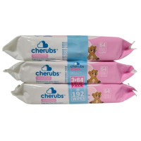 CHERUBS SENSITIVE WIPES 3X64'S FRAGRANCE