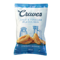CRAVES CRISPY RINGS 12X60G SALT & VINEGA