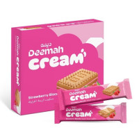 DMH BISCUITS 24X80/68G STRAWB CRM