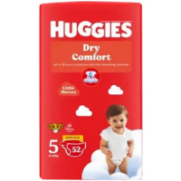 HUGGIES DRY COMFORT #5 2X52'S