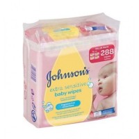 JOHNSONS BABY WIPES 3X224'S E/SENS