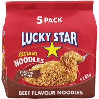 LUCKY STAR 2MIN NOODLES 8X5X65G BEEF