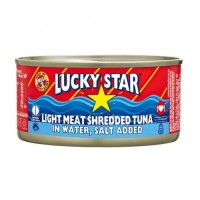LUCKYSTAR TUNA SHREDDED 1X6X170G WATER