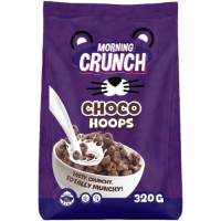 MORNING CRUNCH 12X320G CHOCO HOOPS