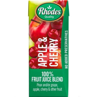RHODES JUICE 100% 4X6X200ML APP/CHERRY