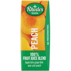 RHODES JUICE 100% 4X6X200ML PEACH