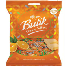 SOLEN BUTIK TOFFEE 8X138'S (1KG) ORANGE