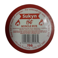 SUKYN HOT MUSCLE RUB 6X75G RED