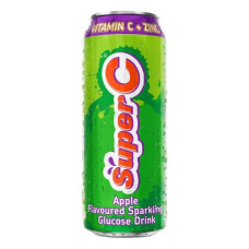SUPER C ENERGY DRINK 6X4X500ML CAN APPLE