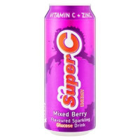 SUPER C ENERGY DRINK 6X4X500ML MIX BERRY