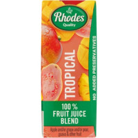 RHODES JUICE 100% 4X6X200ML TROPICAL