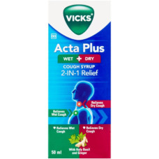 VICKS ACTA PLUS 6X50ML WET/DRY COUGH SHR