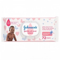 JOHNSONS BABY WIPES 6X72'S (432) GENTLE